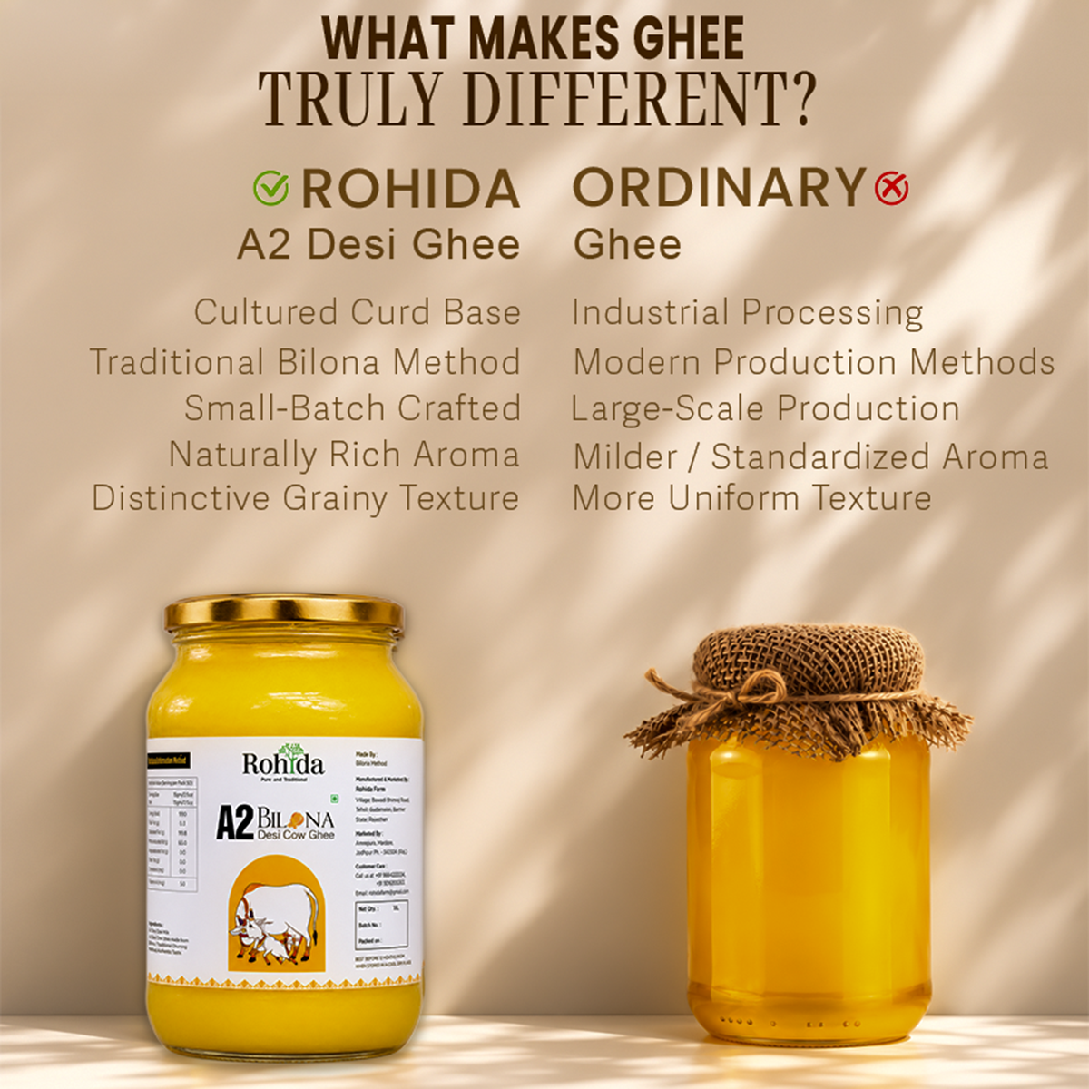 A2 Desi Cow Bilona Ghee(2ltr)