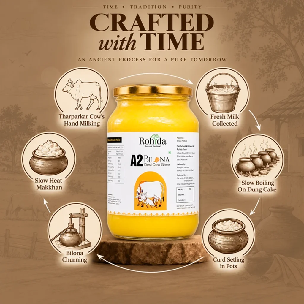 A2 Desi Cow Bilona Ghee - 500ml