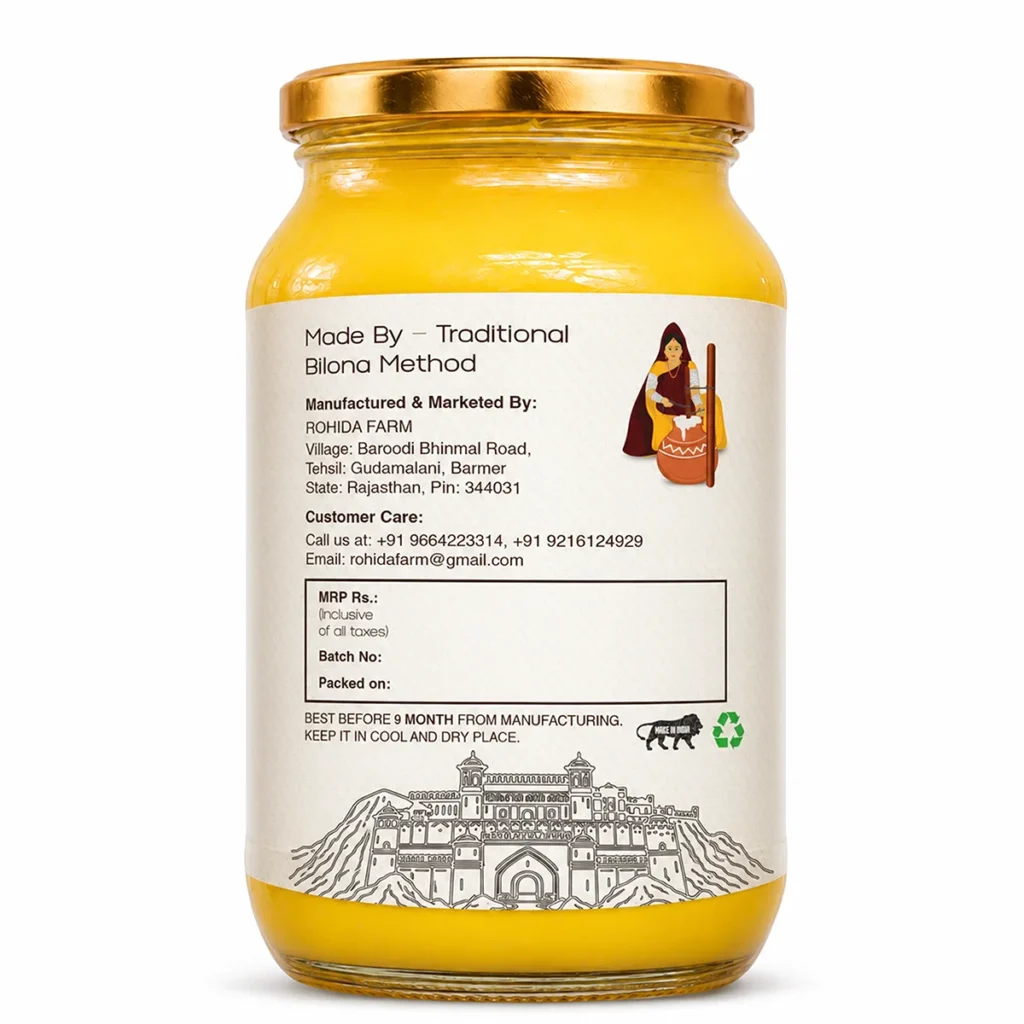 A2 Desi Cow Bilona Ghee - 500ml