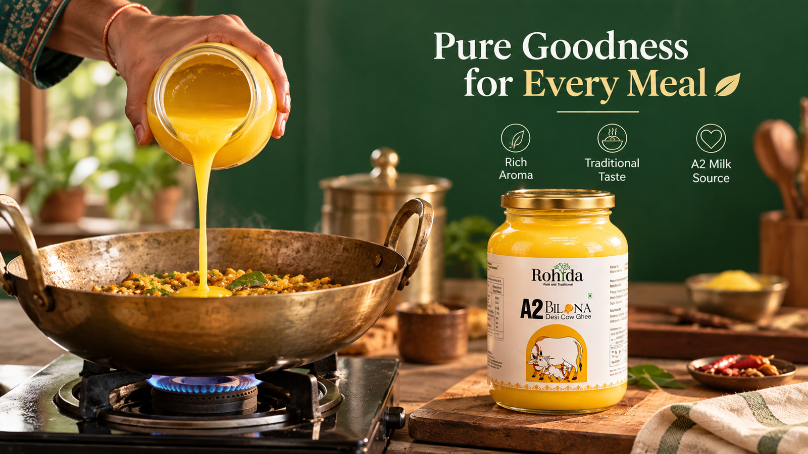 A2 Desi Cow Ghee Story & Benefits